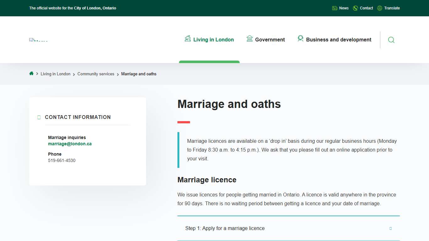 Marriage and oaths | City of London