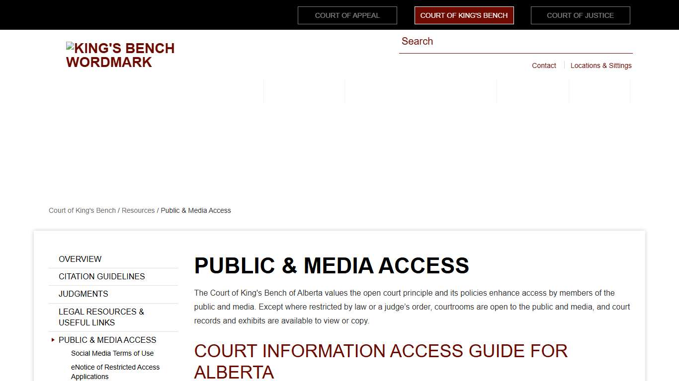 Public & Media Access